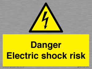 Danger Electric shock risk